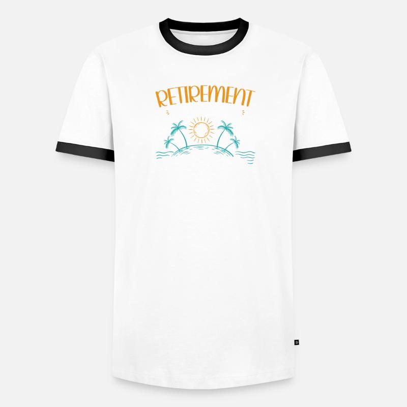 2024 Retirement Countdown Beach Tee Men's Ringer Shirt