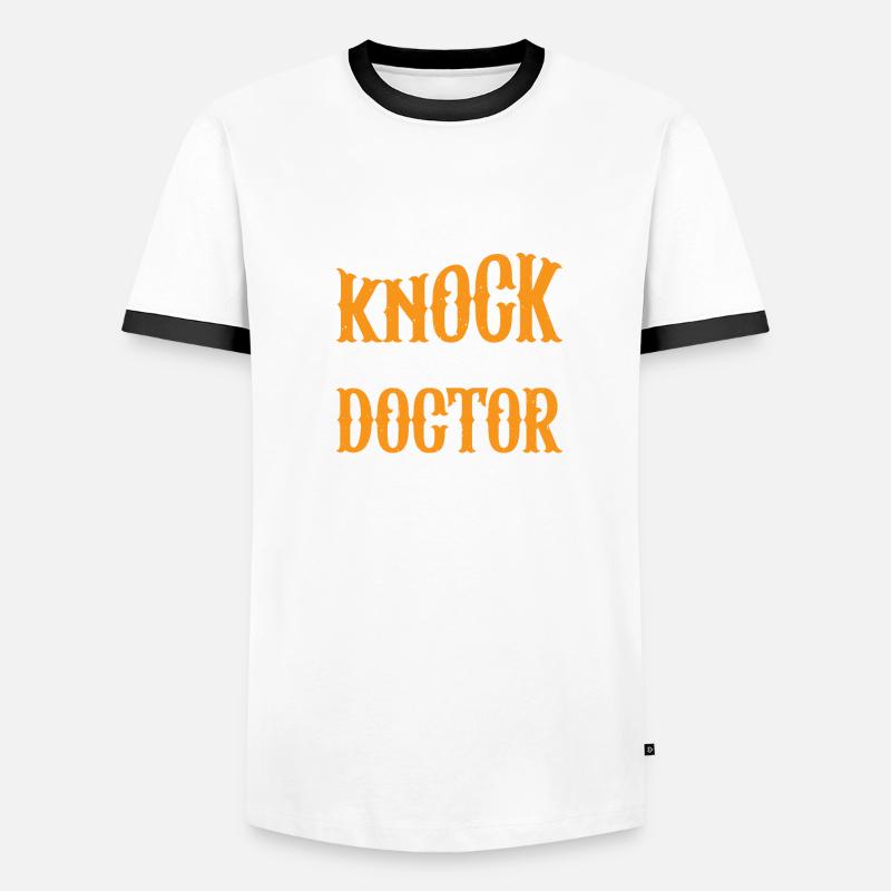 Toc Toc Toc Qui est là Docteur 26 T-shirt contrasté Homme