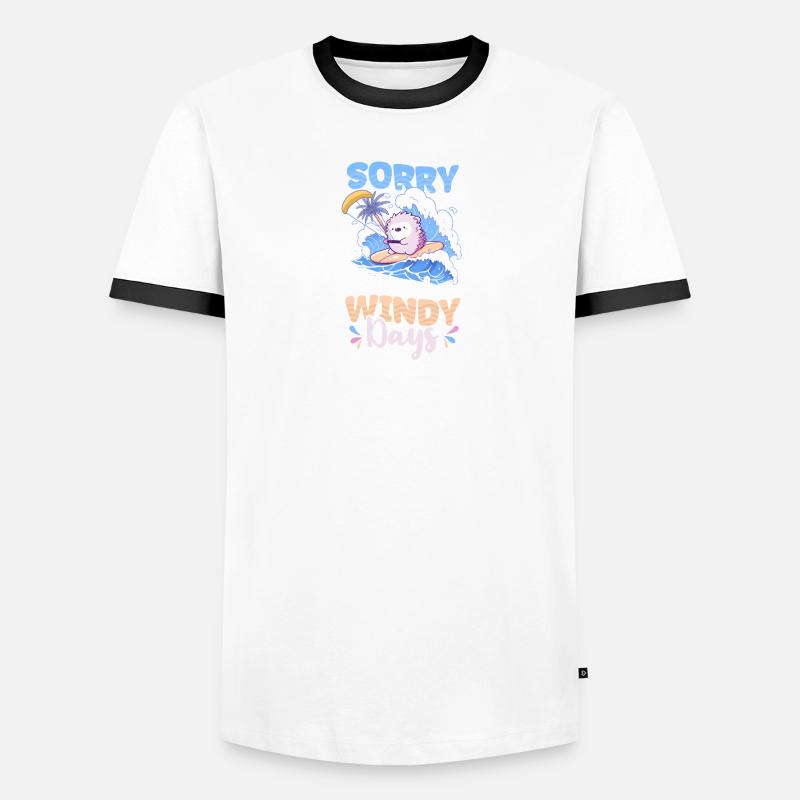 Kite Surfing Don't Work On Windy Days Men's Ringer Shirt