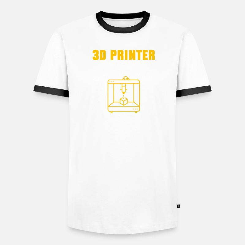 3D Printer 3D Printing Men's Ringer Shirt
