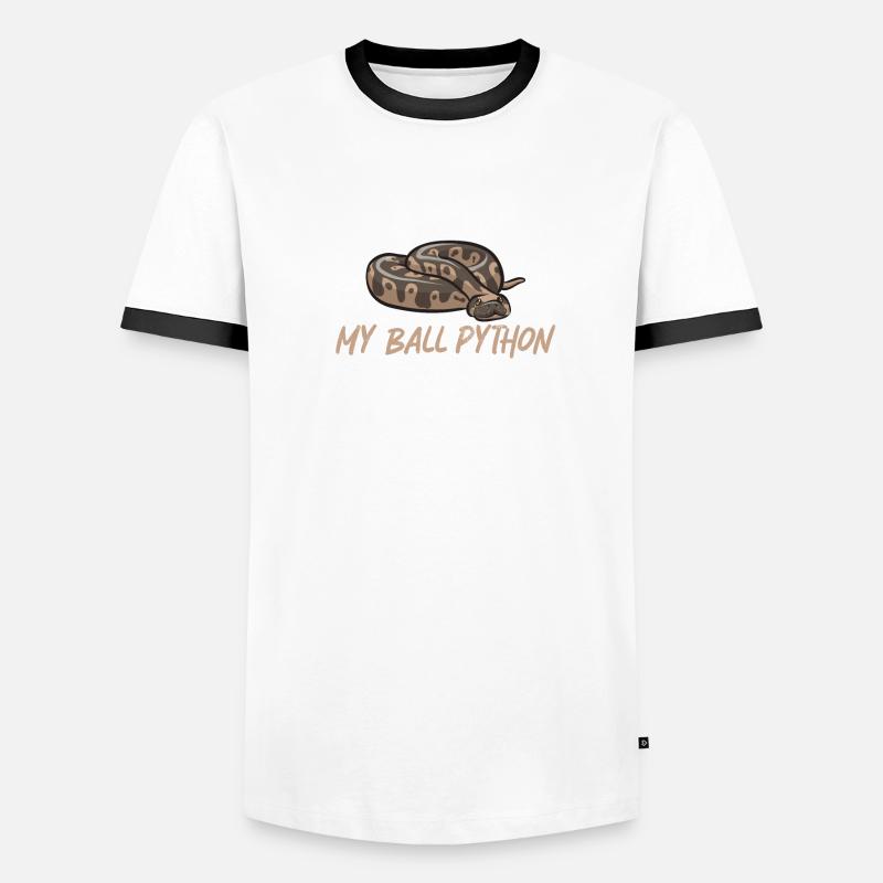 Python royal Serpent Roi Python T-shirt contrasté Homme