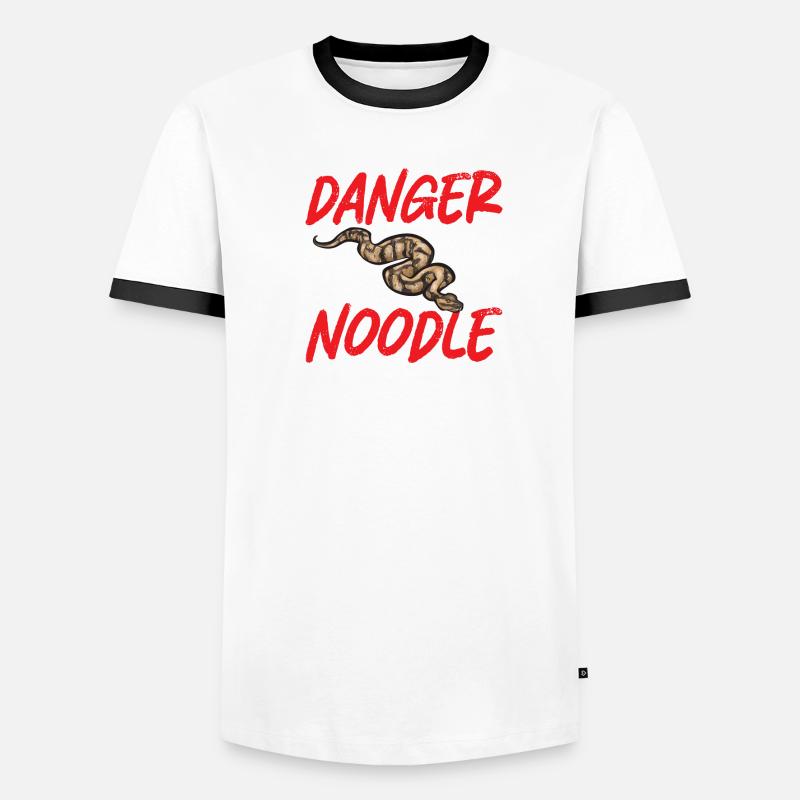 Ball Python Schlange Königspython Männer Kontrast-T-Shirt