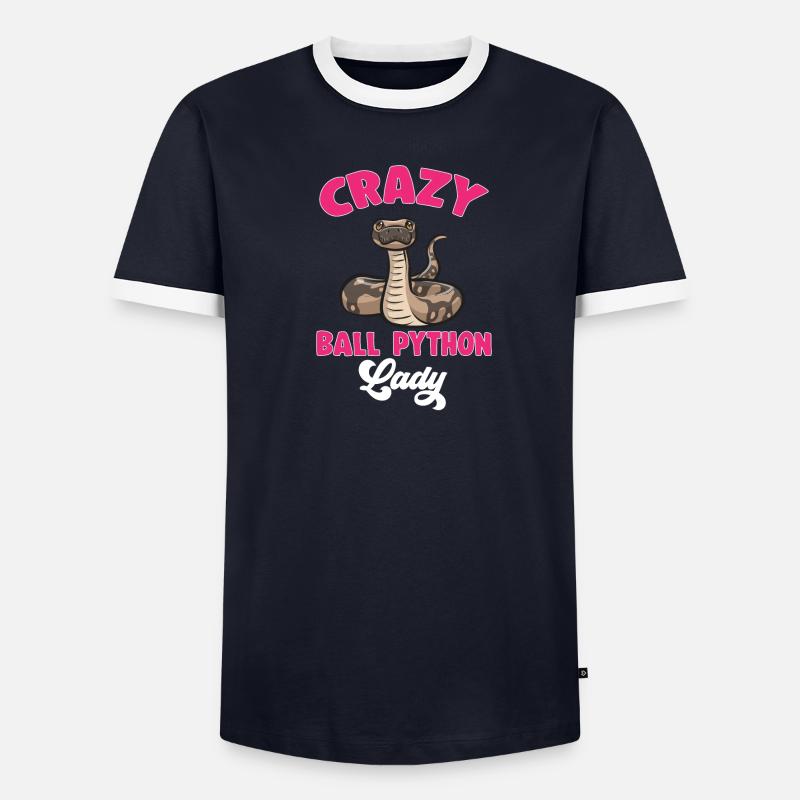 Ball Python Schlange Königspython - Männer Kontrast-T-Shirt - undefined
