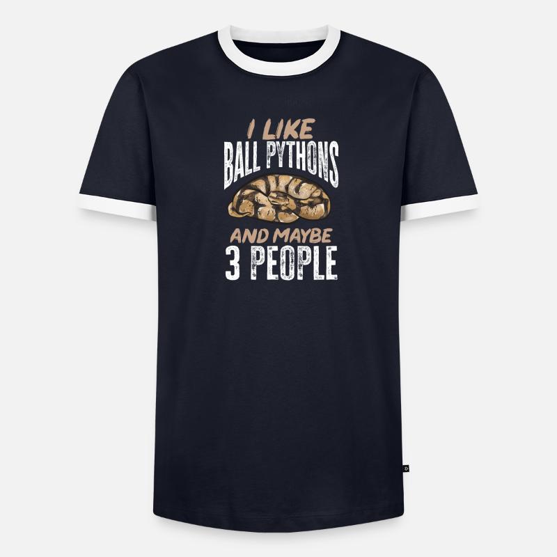 Ball Python Schlange Königspython - Männer Kontrast-T-Shirt - undefined