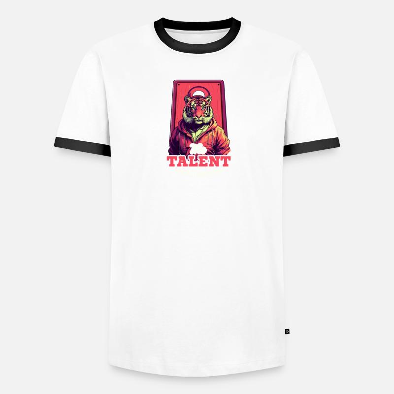 Cornhole-Talent ist da Männer Kontrast-T-Shirt