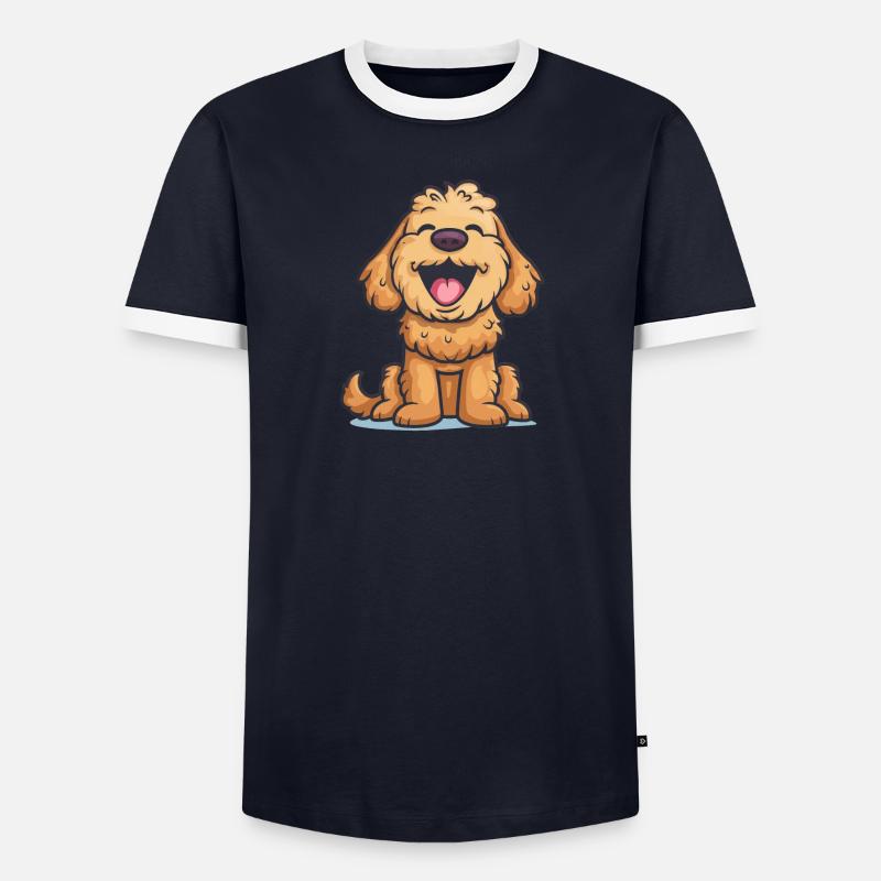 Cockapoo | Cartoon Artwork - Männer Kontrast-T-Shirt - undefined