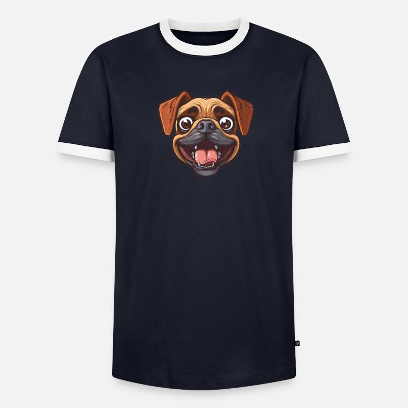 Bugge | Illustration de dessin animé T-shirt contrasté Homme