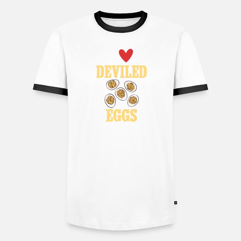Stuffed Eggs Deviled Eggs Men's Ringer Shirt