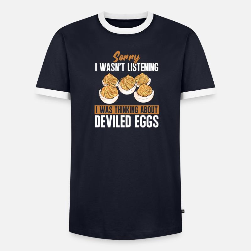 Stuffed Eggs Deviled Eggs - Men's Ringer Shirt - undefined