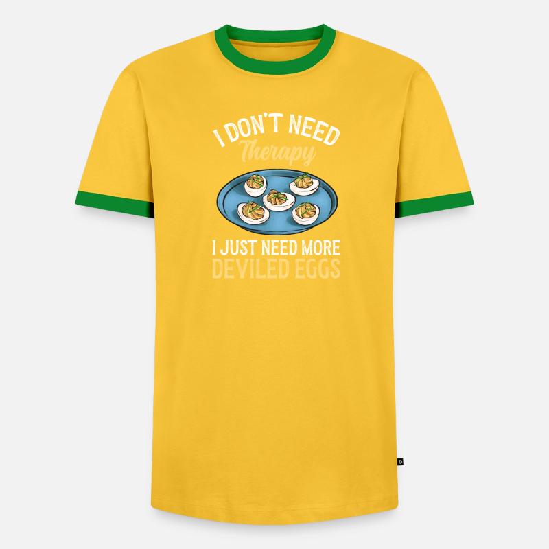 Stuffed Eggs Deviled Eggs - Men's Ringer Shirt - undefined