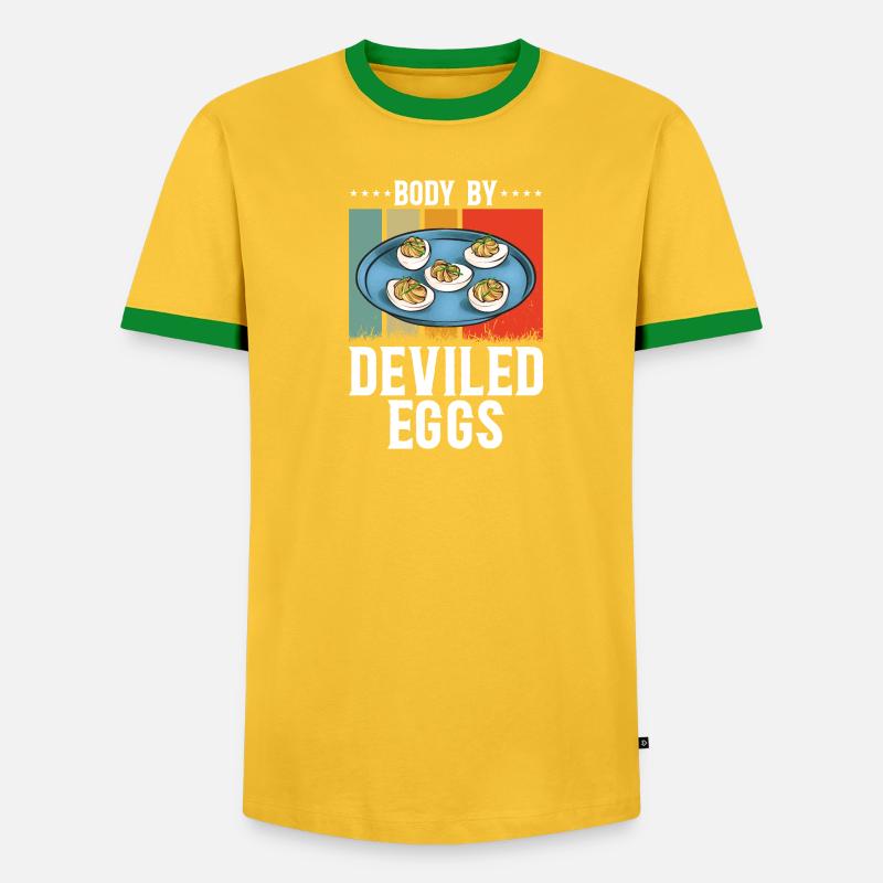Stuffed Eggs Deviled Eggs - Men's Ringer Shirt - undefined