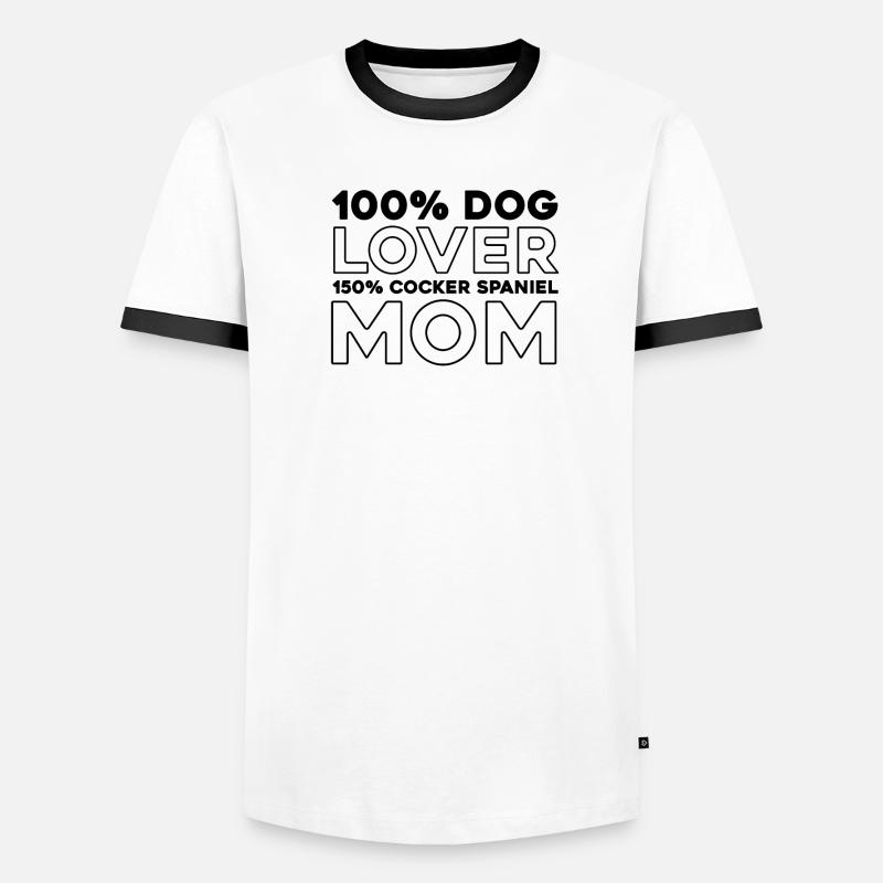 Cocker Épagneul T-shirt contrasté Homme