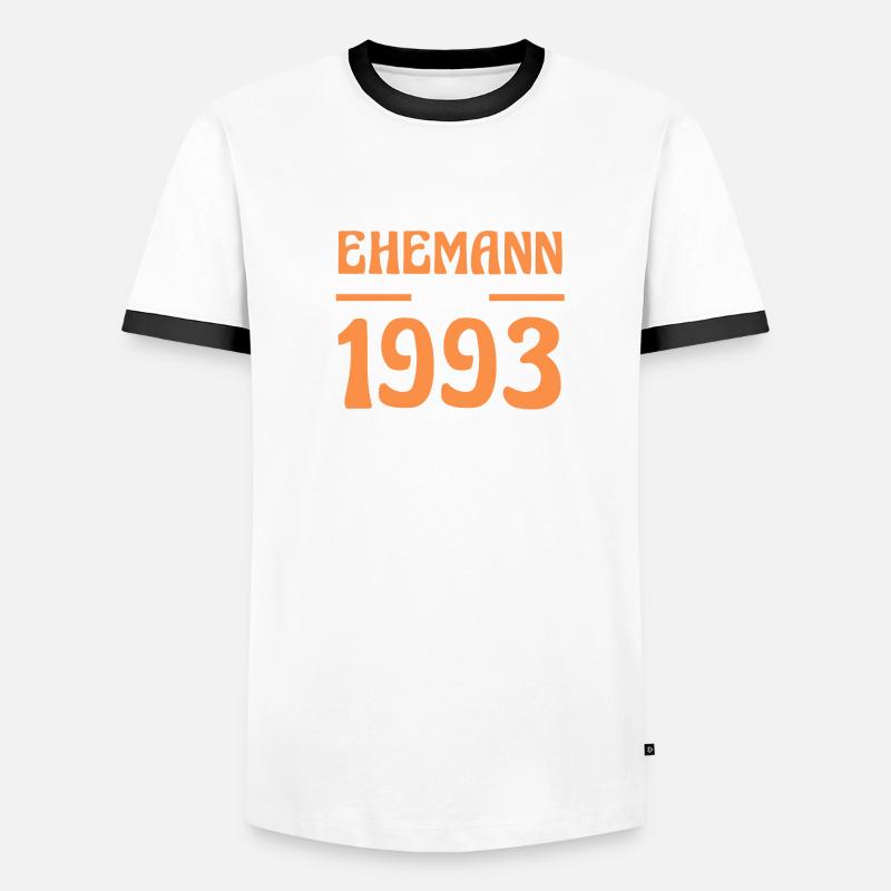 Valentinstag Bester Ehemann Seit 1993 Männer Kontrast-T-Shirt