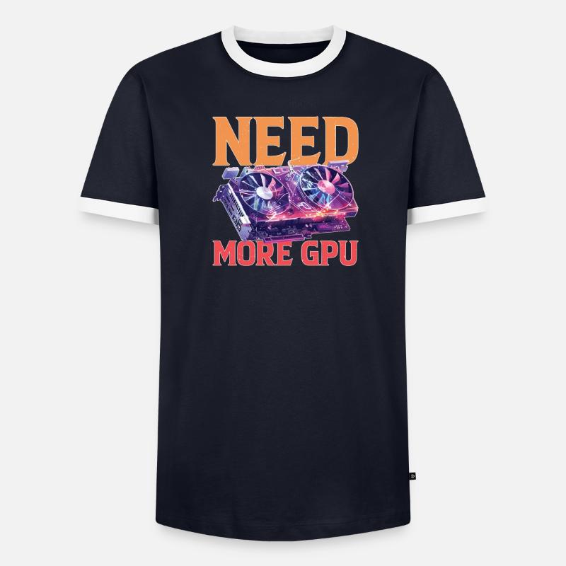 Need More Gpu 9 - Männer Kontrast-T-Shirt - undefined