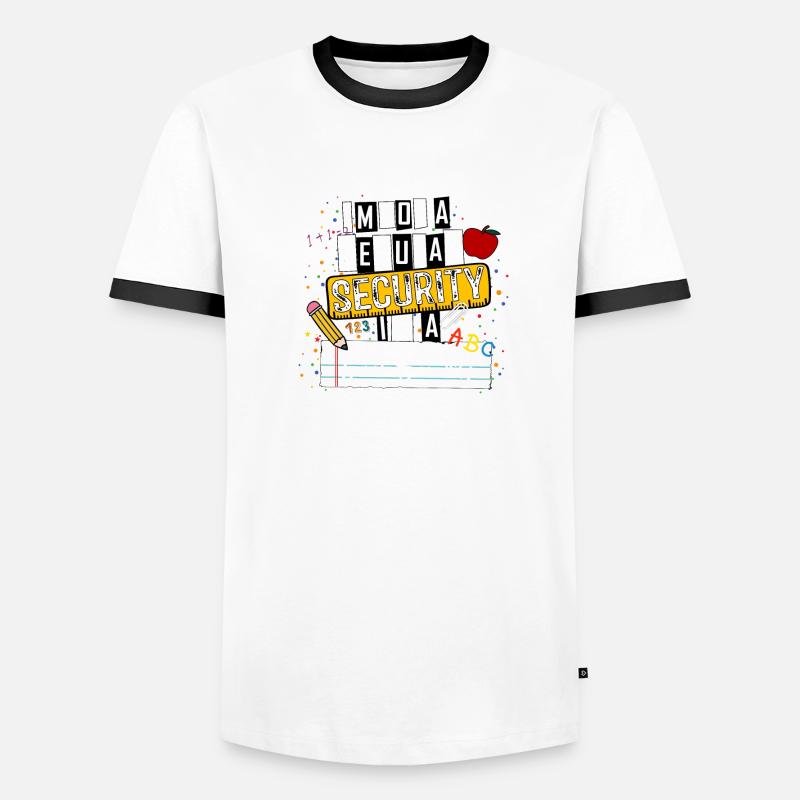 Ich bin kein normaler Sicherheitsdienst Ich bin ein cooler Sicherheitsspass Männer Kontrast-T-Shirt