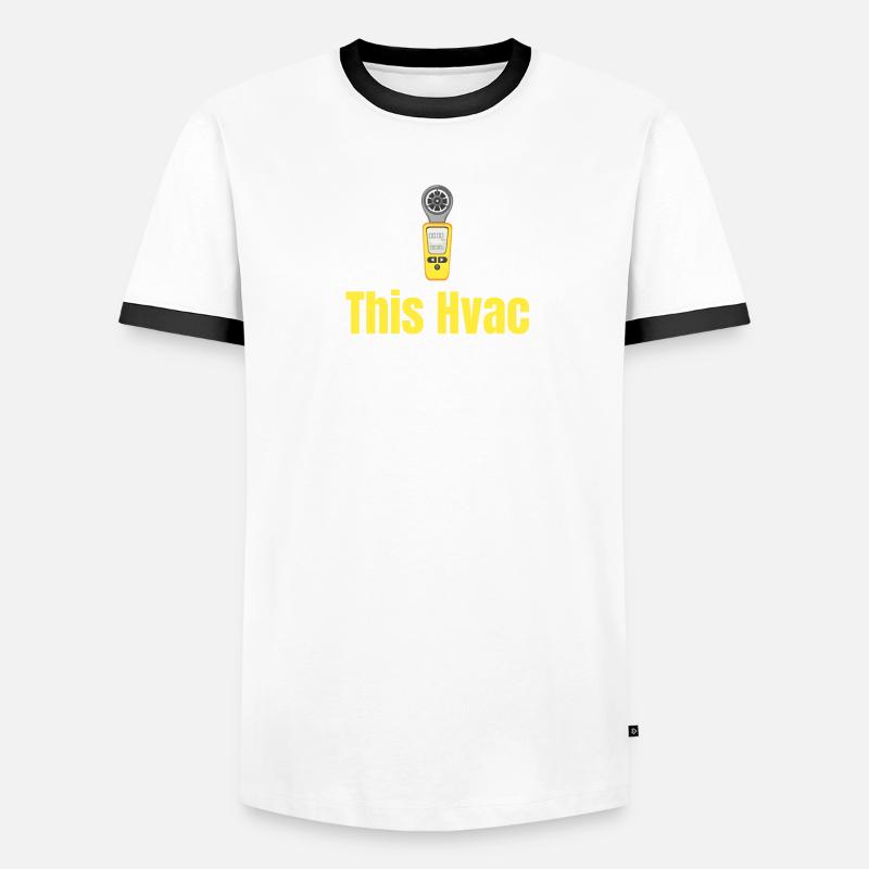 This HVAC technician is a technician with Men's Ringer Shirt
