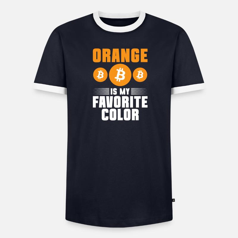 Bitcoin Cryptocurrency BTC Crypto Trader - Men's Ringer Shirt - undefined