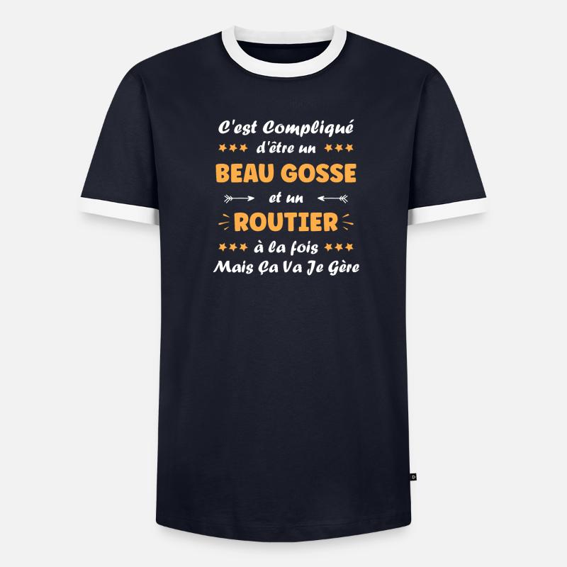 routier - T-shirt contrasté Homme - undefined