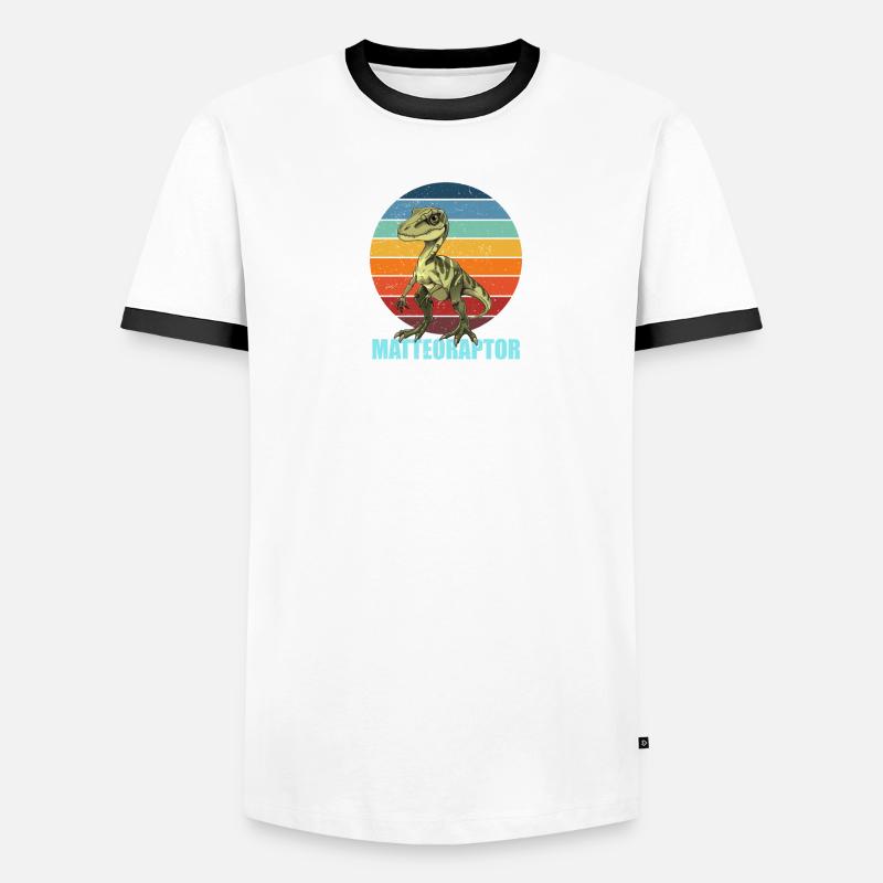 Matteoraptor Gift Idea for Matteo Men's Ringer Shirt