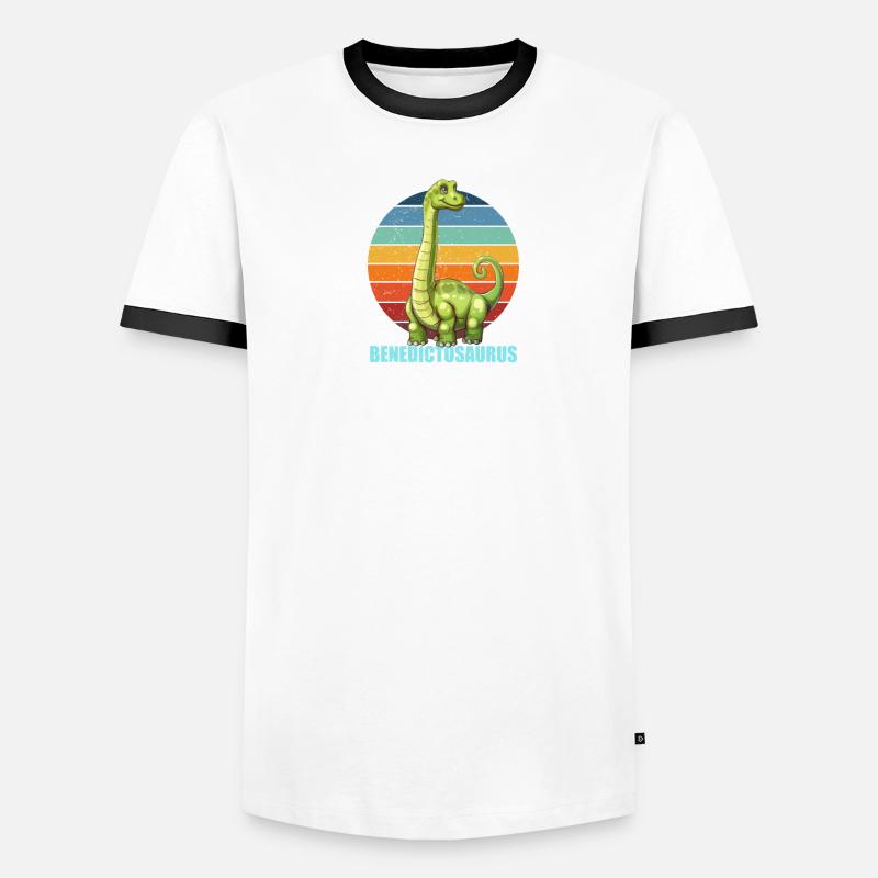 Benedictosaurus Gift Idea for Benedict Men's Ringer Shirt