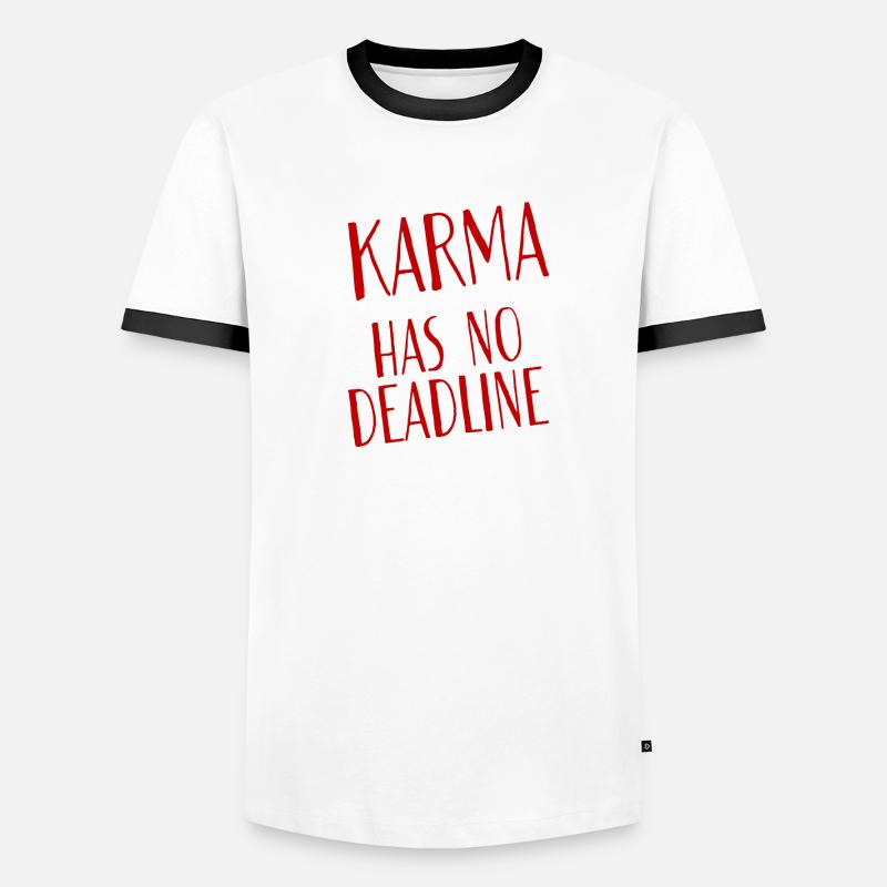 Le karma n’a pas de date limite 2 T-shirt contrasté Homme