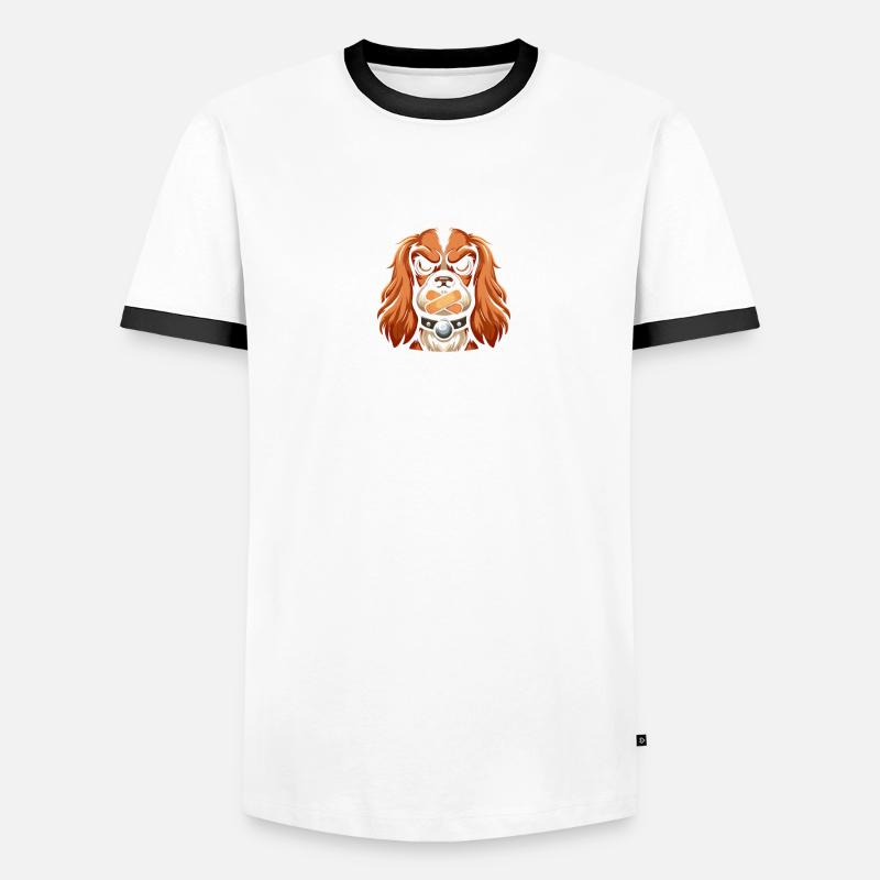 Cocker Spaniel Please keep your mouth shut Men's Ringer Shirt