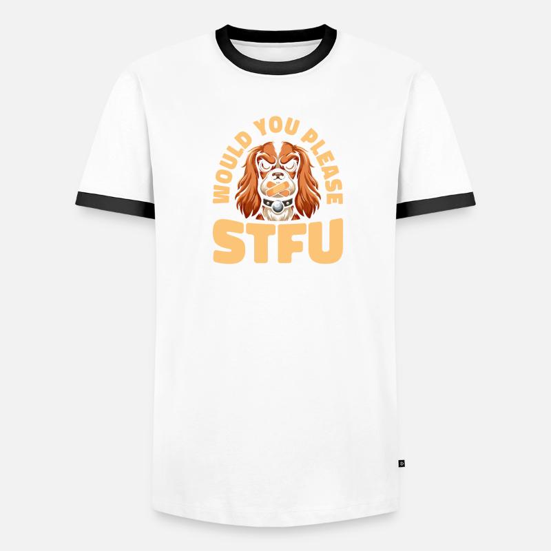 Cocker Spaniel Stfu Would You Please Shut Up Men's Ringer Shirt