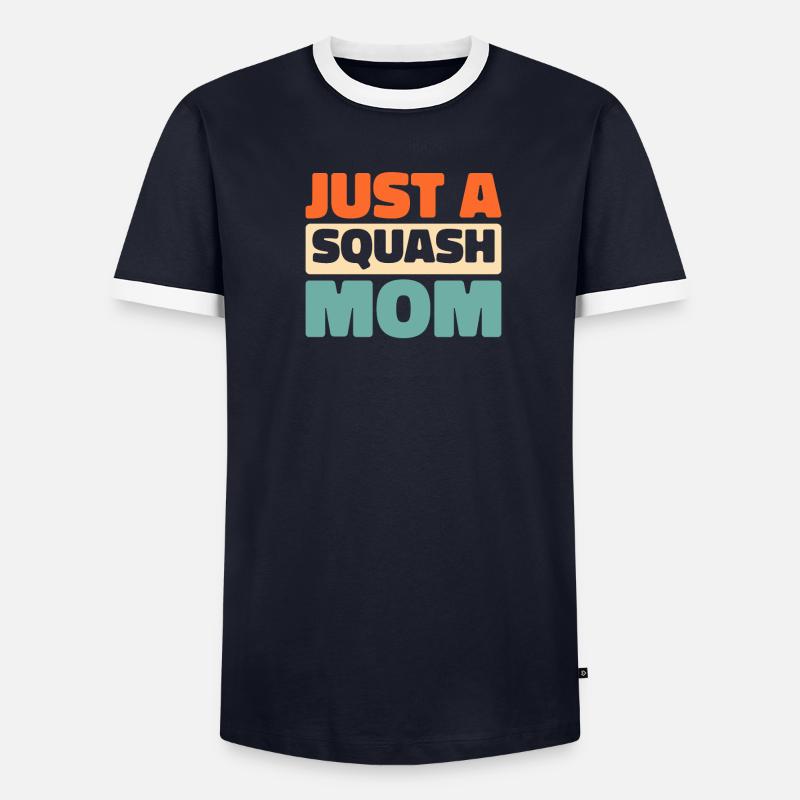 Squash Just A Squash Mom Männer Kontrast-T-Shirt