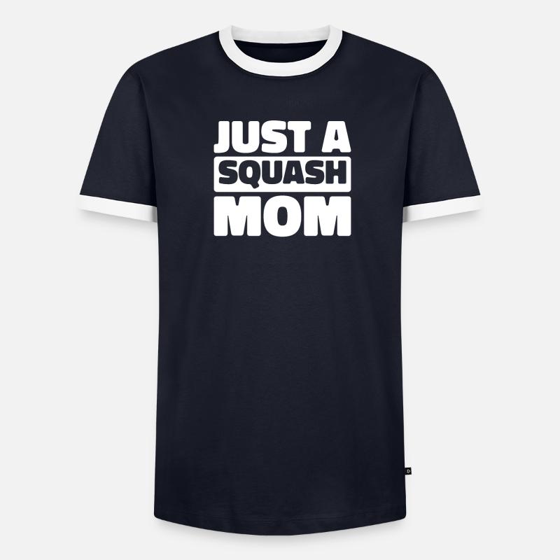 Squash Just A Squash Mom Männer Kontrast-T-Shirt