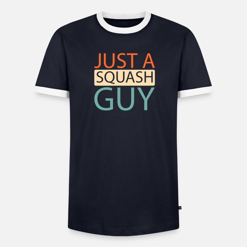 Squash Just A Squash Guy Männer Kontrast-T-Shirt