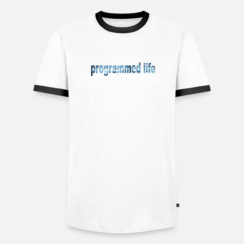 Programmed Life Typography Programmed Life Men's Ringer Shirt