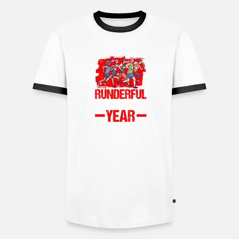 Jogging Temps le plus fluide Course à pied T-shirt contrasté Homme