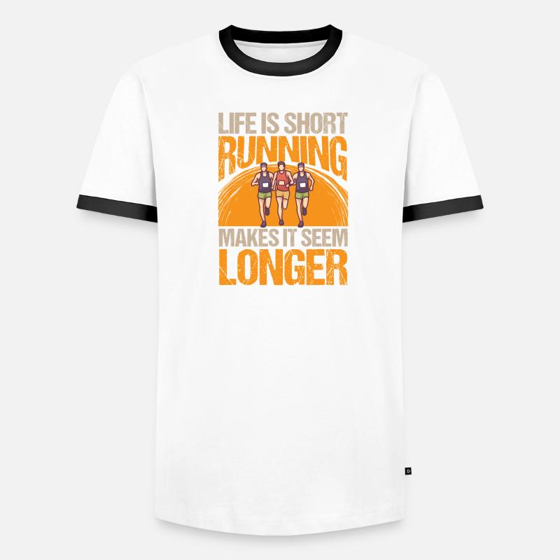 Donne l’impression que le jogging est plus long T-shirt contrasté Homme