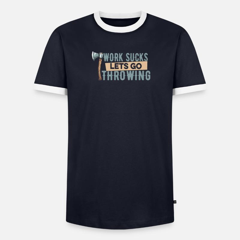 Axe Throwing Axe Thrower Men's Ringer Shirt