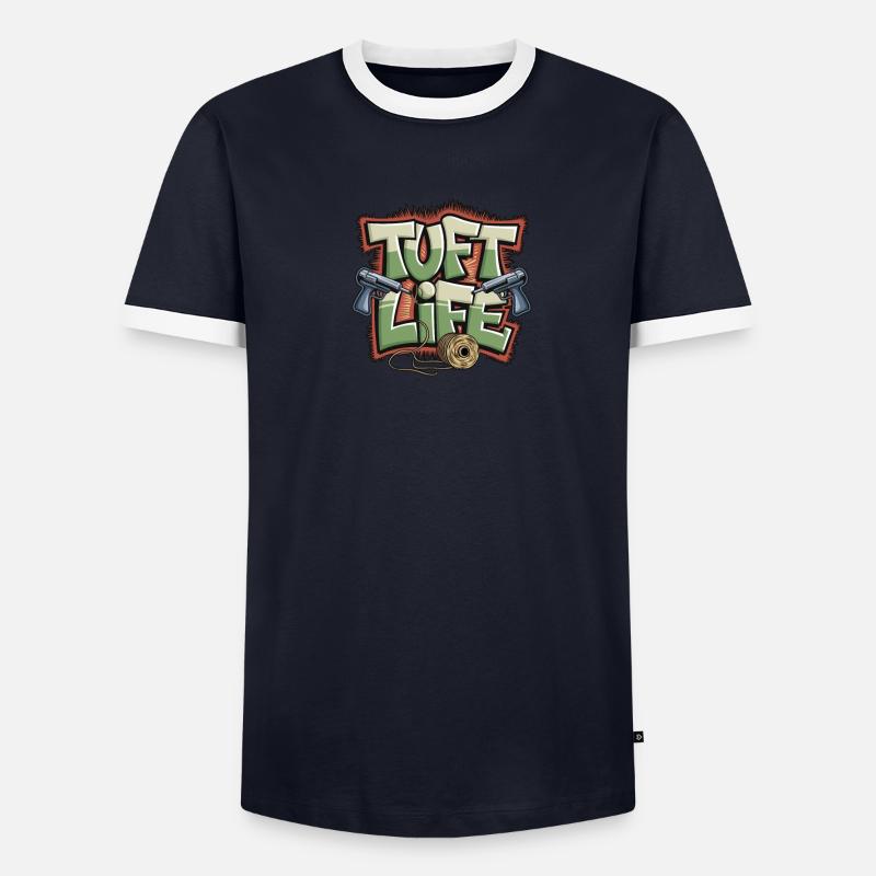 Diy-teppich Lustiger Teppich Tufting Männer Kontrast-T-Shirt