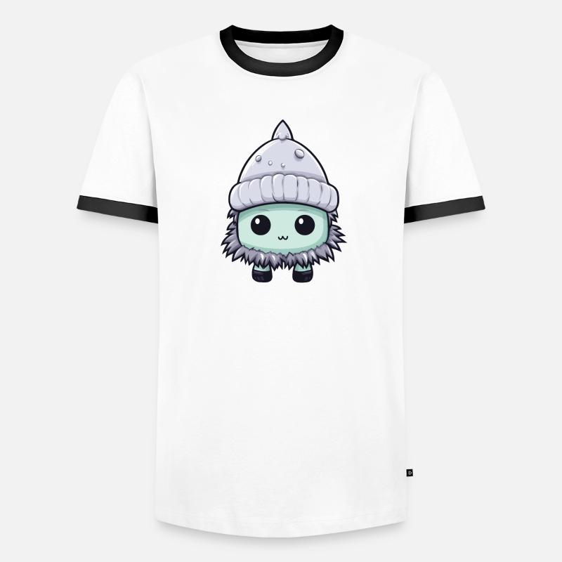 Frostbite Winter Eskimo Comic Men's Ringer Shirt