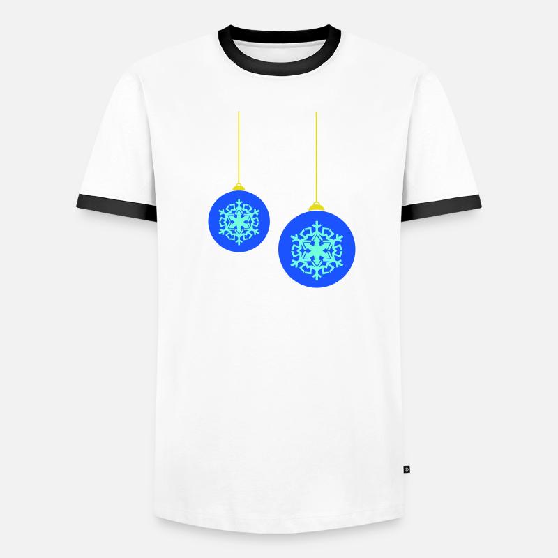 weihnachtskugeln Männer Kontrast-T-Shirt