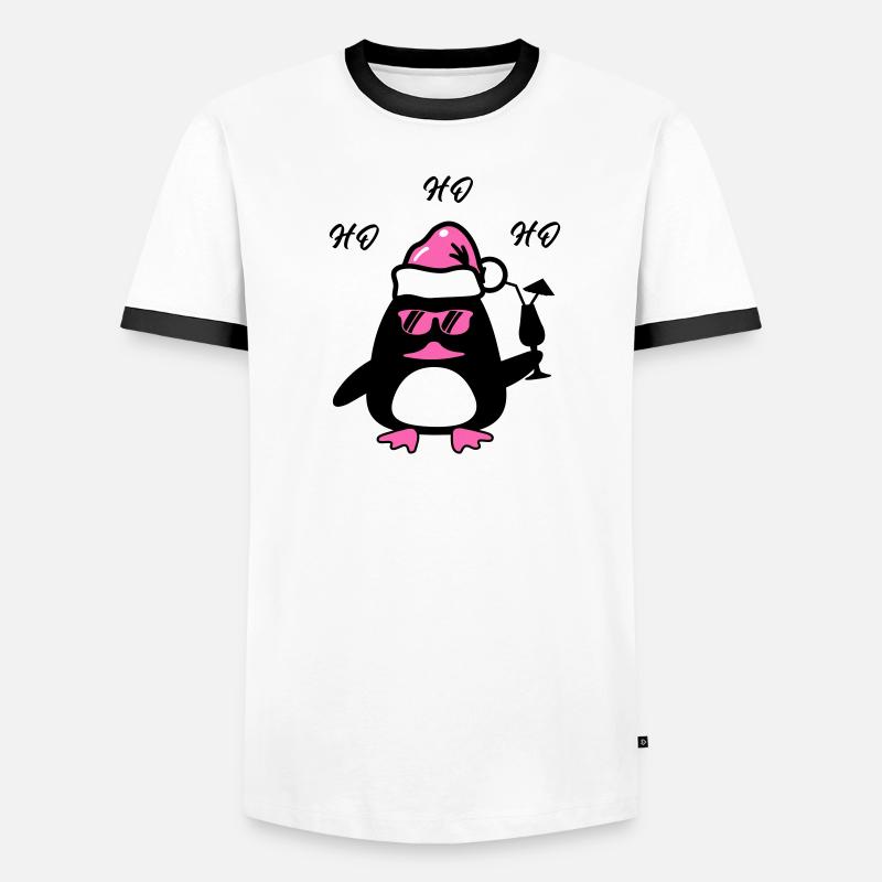 Noël du canard de plage T-shirt contrasté Homme