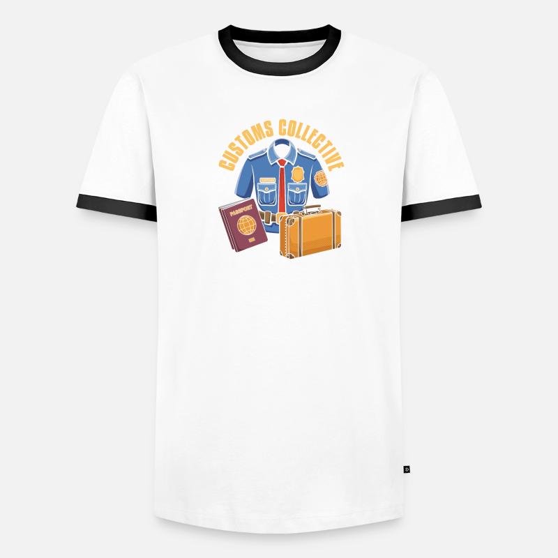 Équipe d’agents des douanes T-shirt contrasté Homme