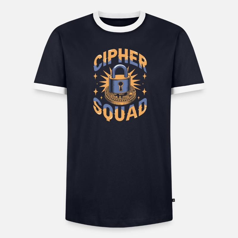 Kryptograph Kader Männer Kontrast-T-Shirt