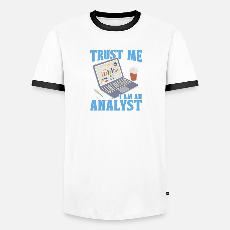 Analyste T-shirt contrasté Homme
