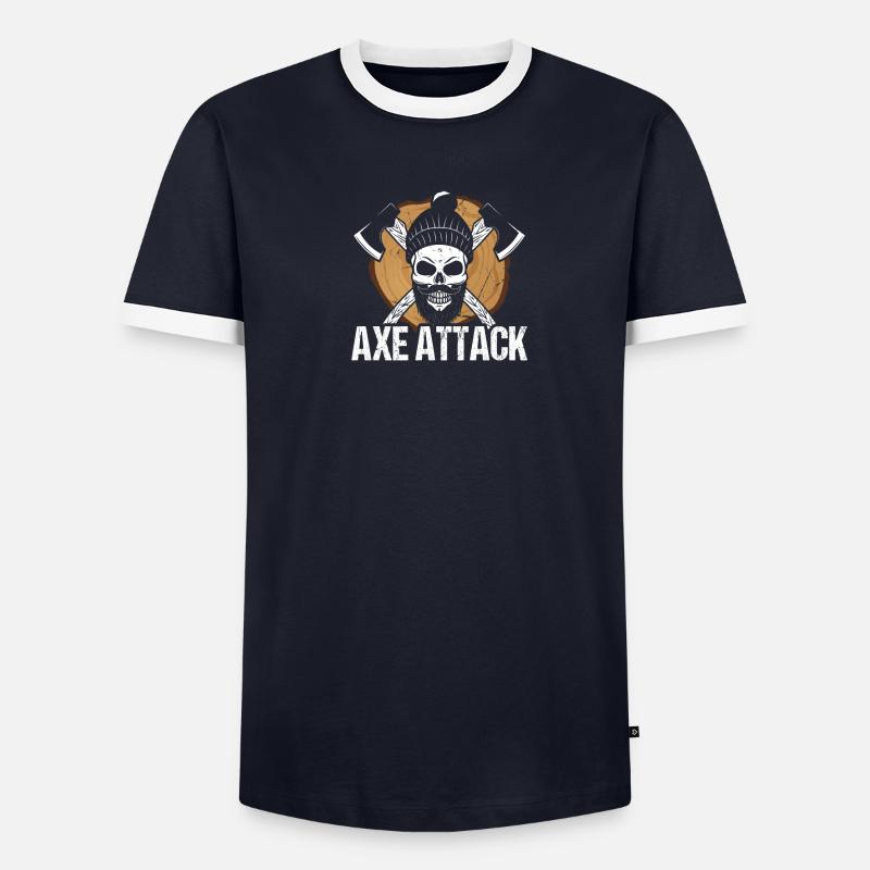 Axe Attack Men's Ringer Shirt