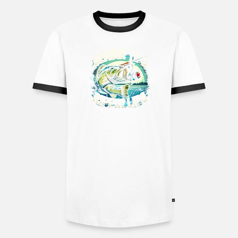 Bending Tips Rippin' Lips Männer Kontrast-T-Shirt