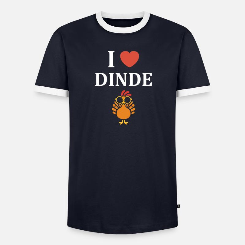 Dinde T-shirt contrasté Homme