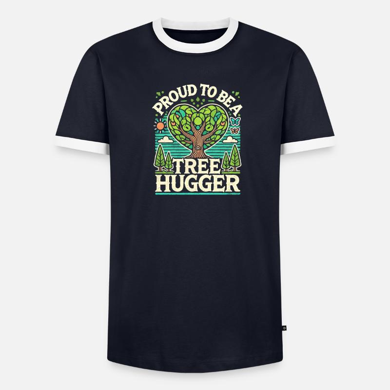 Stolz, ein Baumumarmer zu sein - Männer Kontrast-T-Shirt - undefined