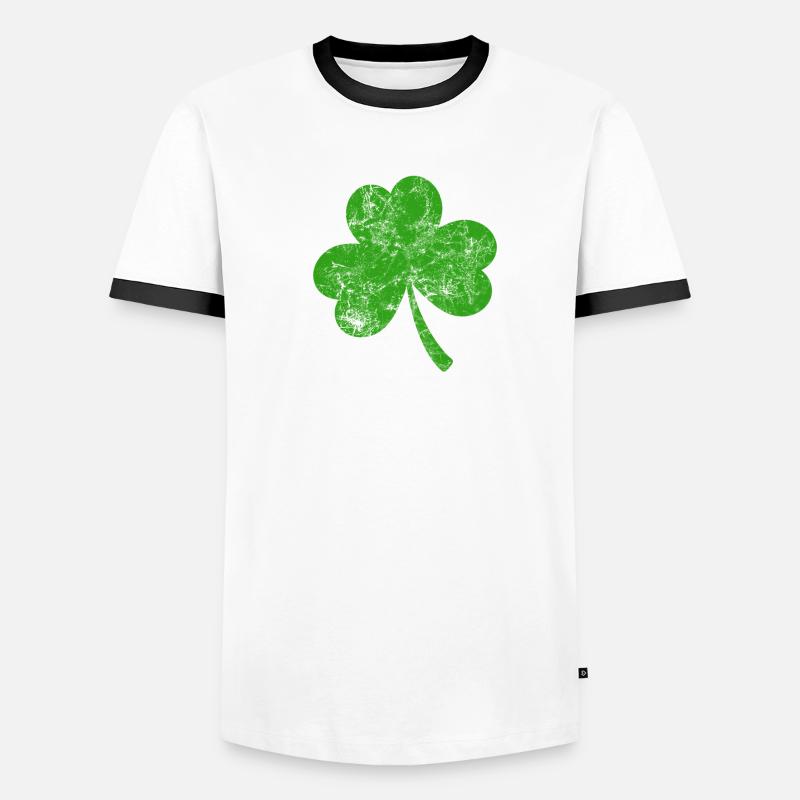Trèfle - Saint-Patrick - Irlande T-shirt contrasté Homme