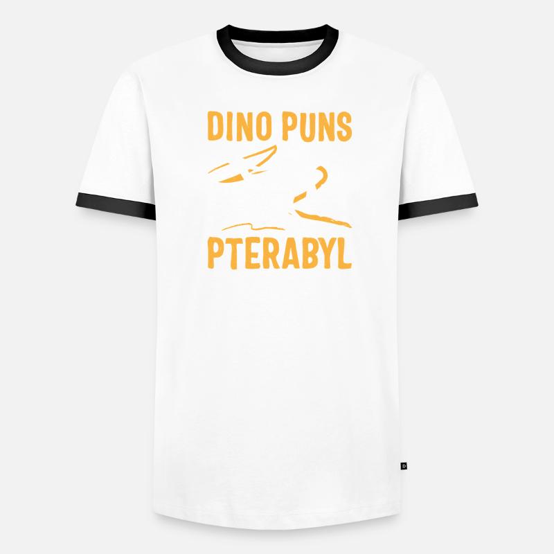 Drôle de Dino Jeu de mots Ptérodactyle T-shirt contrasté Homme