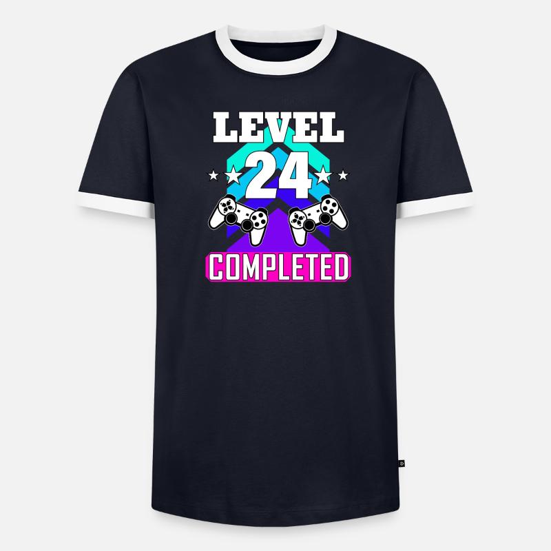 anniversaire de jeu haha comme c’est drôle T-shirt contrasté Homme