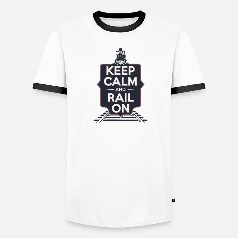 RESTEZ CALME ET CONTINUEZ À VOUS PLAINDRE T-shirt contrasté Homme