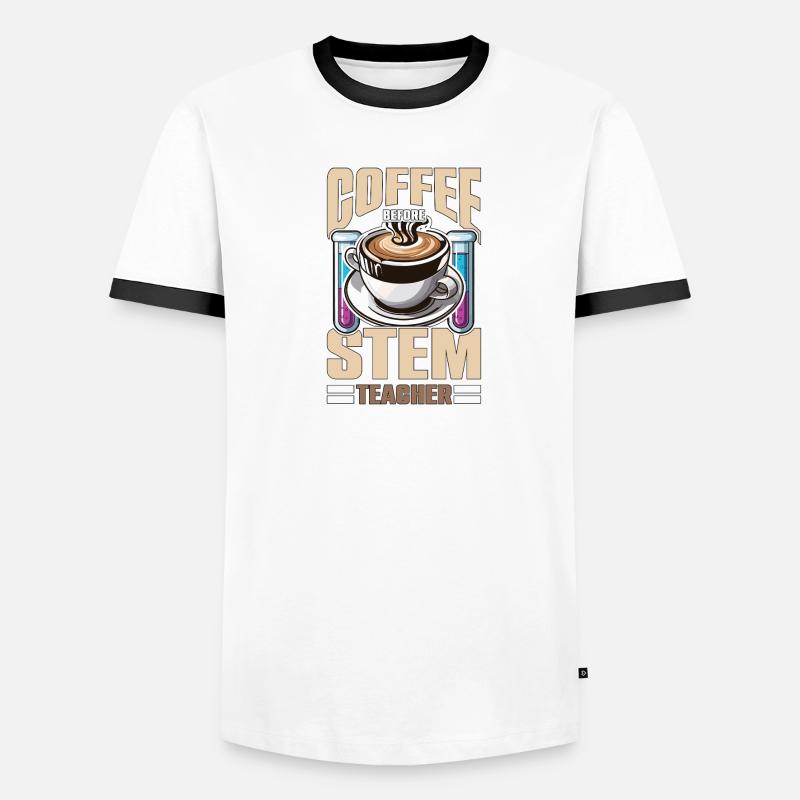 STEM Teacher Coffee Data Analysis Coffee Lover Men's Ringer Shirt